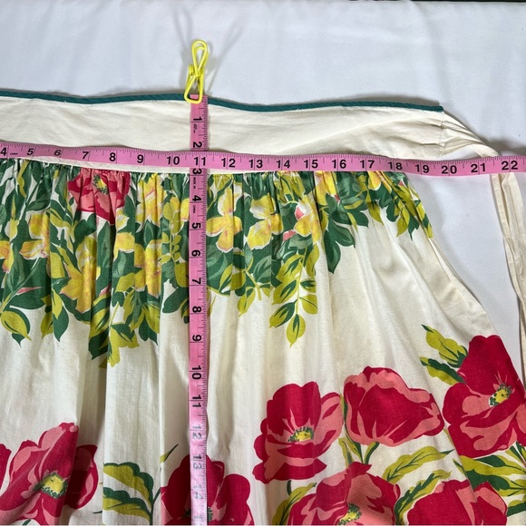 Vintage Floral Botanical Hostess Half Apron Kitchen Cooking Baking - Picture 12 of 13